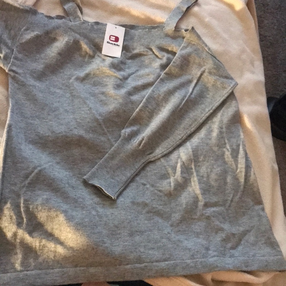 Heather Gray top sweater like material